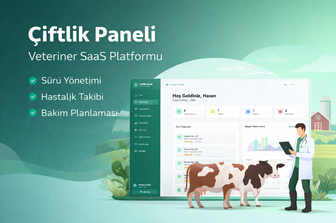 Çiftlik Paneli – Veteriner SaaS Projesi