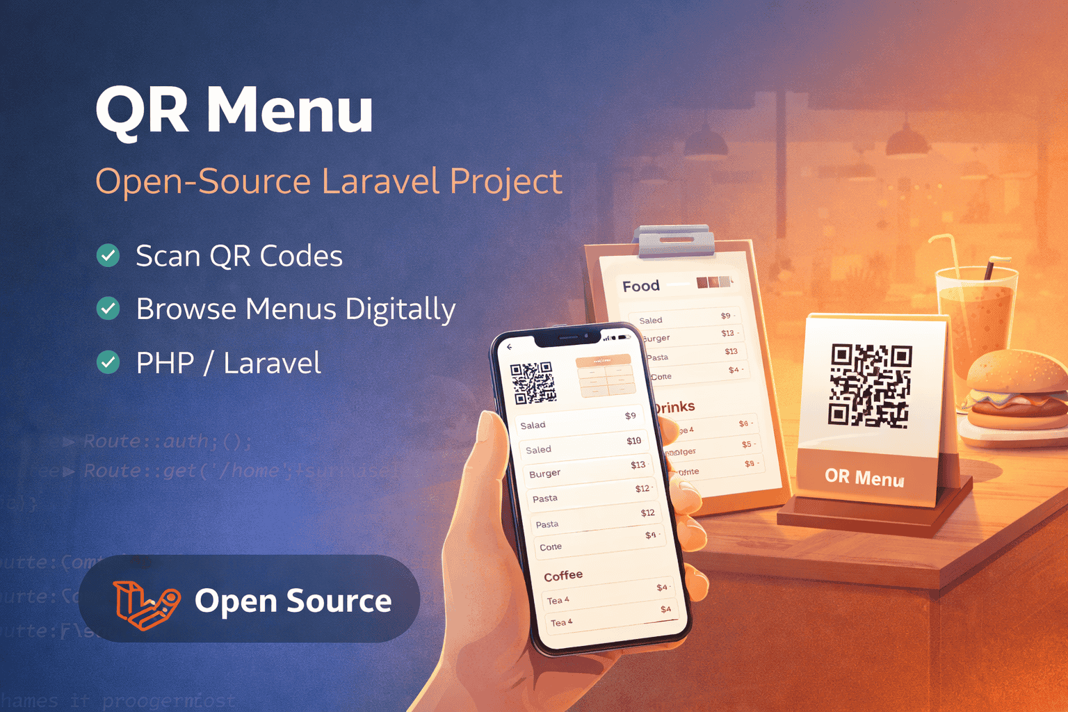 QR Menu – Open Source Laravel Project